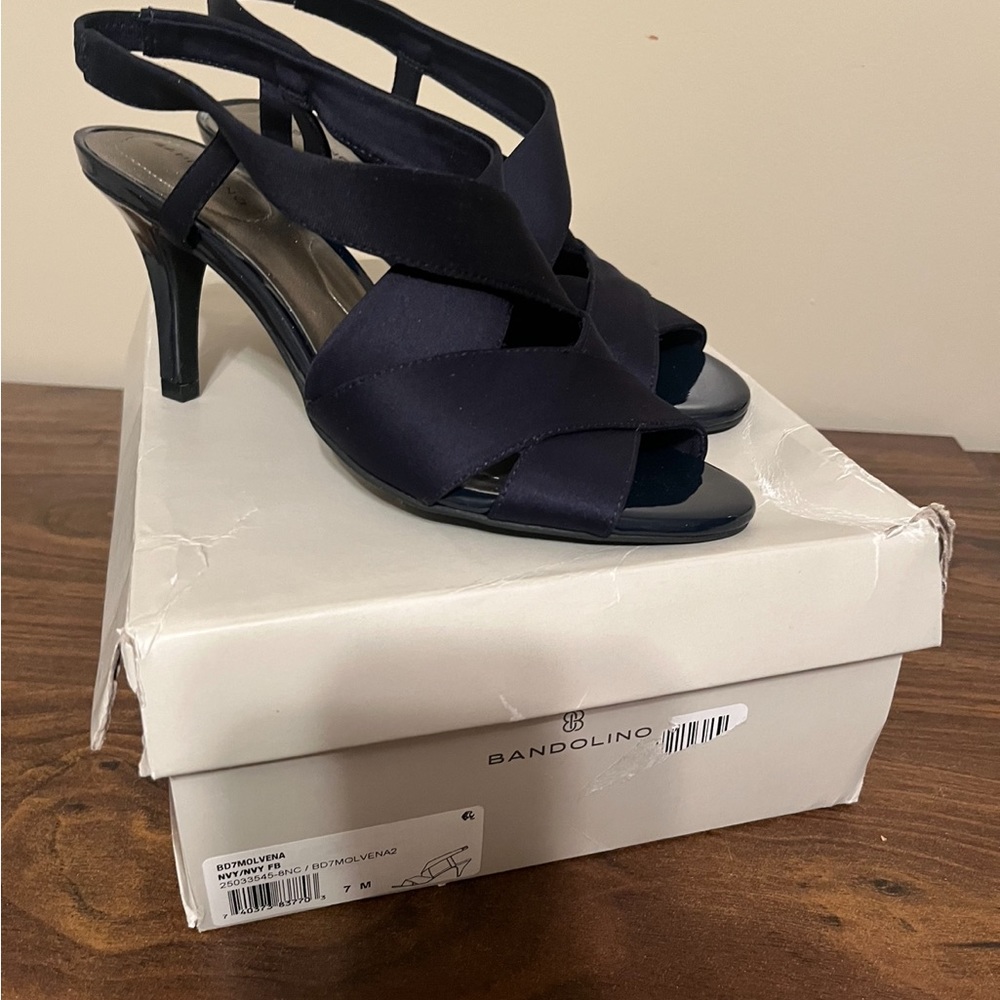 Bandilino Molvena navy high heel sandal